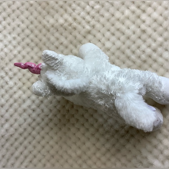 Aurora World Plush White Unicorn with Pink Horn Stuffed Animal Toy 🦄 - Picture 4 of 14